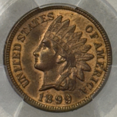 Indian 1899 INDIAN CENT – PCGS MS-64 RB, LUSTROUS & ORIGINAL!