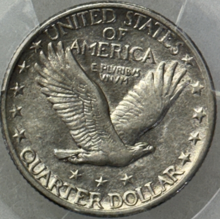 New Certified Coins 1918-D STANDING LIBERTY QUARTER – PCGS AU-53, FLASHY & LOOKS BETTER!