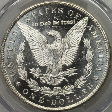 Morgan Dollars 1883-CC $1 MORGAN DOLLAR – PCGS MS-62 PL, CARSON CITY! BLACK & WHITE, DEEP REV!