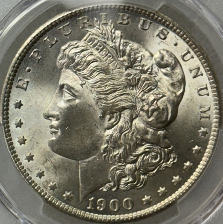 Morgan Dollars 1900-O $1 MORGAN DOLLAR – PCGS MS-64, FRESH WHITE & LOOKS 65+, PQ++