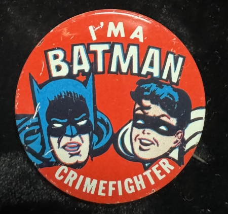 Miscellaneous ORIGINAL 1966 PROMOTIONAL PACK OF 12-1 1/2″ BATMAN/ROBIN FULL-COLOR BUTTONS-EXC!