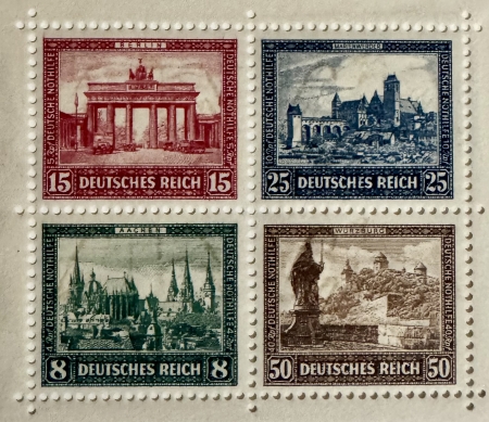 New Store Items GERMANY #B-33 1930 IPOSTA SOUVENIR SHEET, USED, OG-NH, MICHAEL CAT-1600 euros!