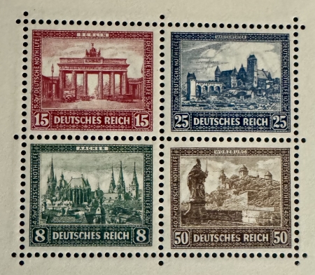 New Store Items GERMANY SCARCE #B-33 1930 IPOSTA SOUVENIR SHEET, MOG-NH, MICHAEL CAT-1600 euros!