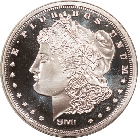 Bullion 1 TROY OZ .999 FINE SILVER SMI MORGAN DOLLAR ROUND, BRAND NEW, BRILLIANT PROOF