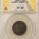 Liberty Seated Half Dimes 1858 SEATED LIBERTY HALF DIME – ANACS AU-53