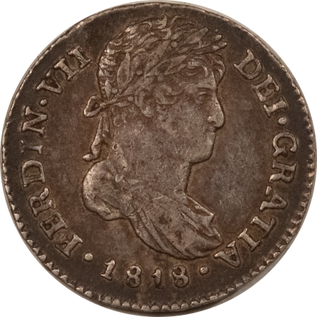 New Store Items 1818 NG M GUATEMALA SILVER 1 REAL, KM#66 – NICE ORIGINAL HIGH GRADE EXAMPLE!