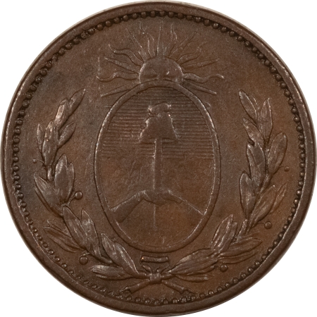 New Store Items 1823 ARGENTINA, BUENOS AIRES UN DECIMO, KM #1, NICE HIGH GRADE EXAMPLE!