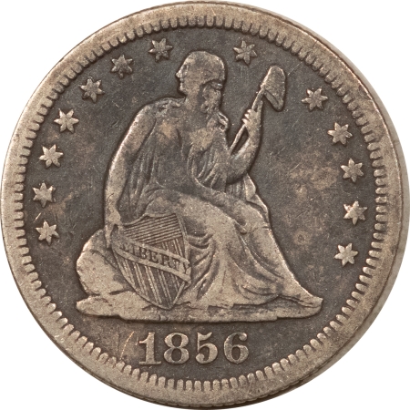 Liberty Seated Quarters 1856-O SEATED LIBERTY QUARTER, NO MOTTO – HIGH GRADE W/ MINOR SURFACE ISSUES!