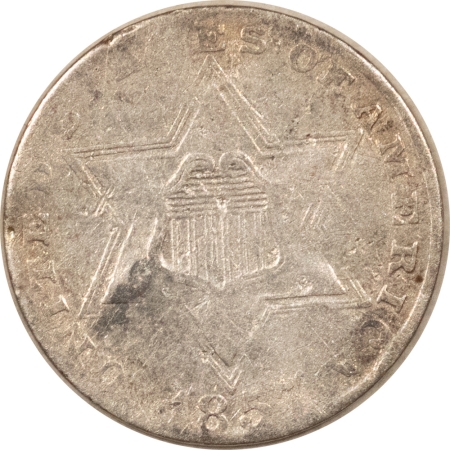 New Store Items 1857 TYPE 2 THREE CENT SILVER – DECENT EXAMPLE W/ MINOR ISSUE, STRONG DETAILS!