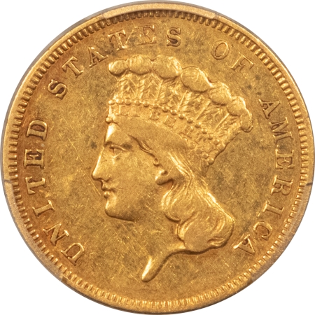 $3 1859 $3 GOLD PRINCESS – PCGS XF-40, BETTER DATE!  AFFORDABLE EXAMPLE!