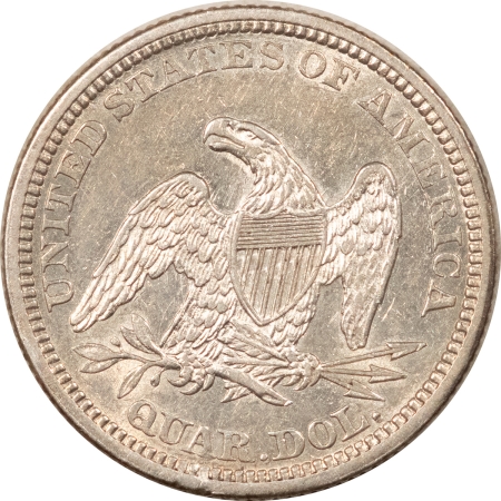 Liberty Seated Quarters 1861 SEATED LIBERTY QUARTER, NO MOTTO – HIGH GRADE EXAMPLE!