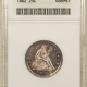 Liberty Seated Dimes 1857-O SEATED LIBERTY DIME – PCGS MS-65, PLEASING ORIGINAL TONED GEM, TOUGH!