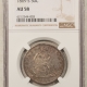 Liberty Seated Halves 1843-O SEATED LIBERTY HALF DOLLAR – NGC AU-55