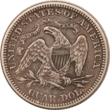 Liberty Seated Quarters 1872 SEATED LIBERTY QUARTER, MOTTO ABOVE EAGLE – HIGH GRADE EXAMPLE!