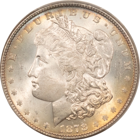 Morgan Dollars 1878 7/8 TF $1 MORGAN DOLLAR, WEAK – PCGS MS-65, FRESH GEM! #36323179!