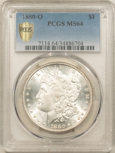 Morgan Dollars 1880-O $1 MORGAN DOLLAR – PCGS MS-64, #34886704