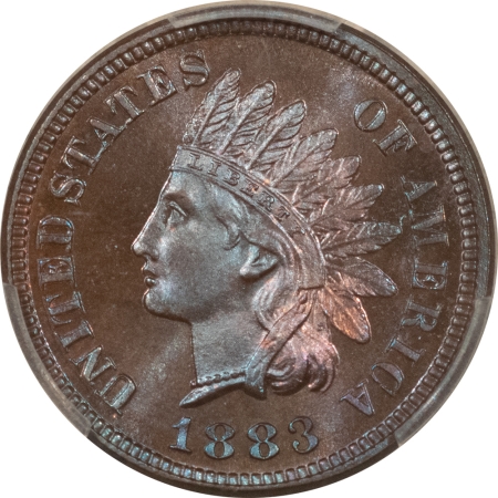 Indian 1883 PROOF INDIAN CENT – PCGS PR-66+ BN, GORGEOUS!