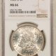 Morgan Dollars 1882-CC $1 MORGAN DOLLAR – NGC MS-65, BLAST WHITE CARSON CITY! #6961751006