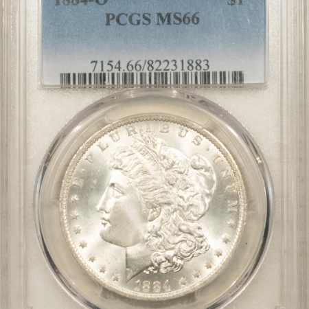 Morgan Dollars 1884-O $1 MORGAN DOLLAR – PCGS MS-66, BLAST WHITE! #82231883