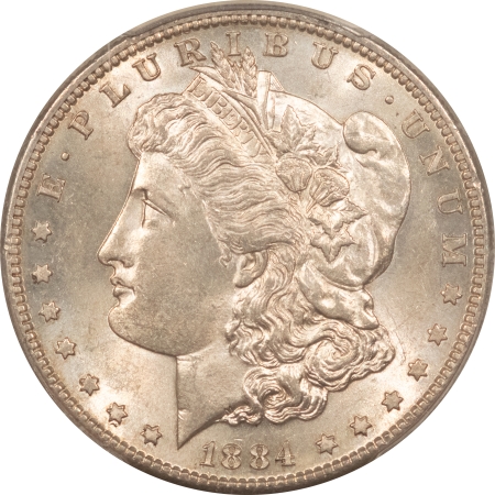 Morgan Dollars 1884-S $1 MORGAN DOLLAR – PCGS MS-61, ORIGINAL WHITE, WELL STRUCK, #83585141