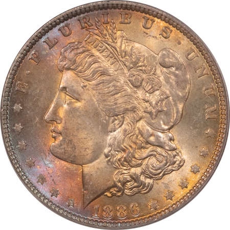 Morgan Dollars 1886 $1 MORGAN DOLLAR – PCGS MS-64, PRETTY!