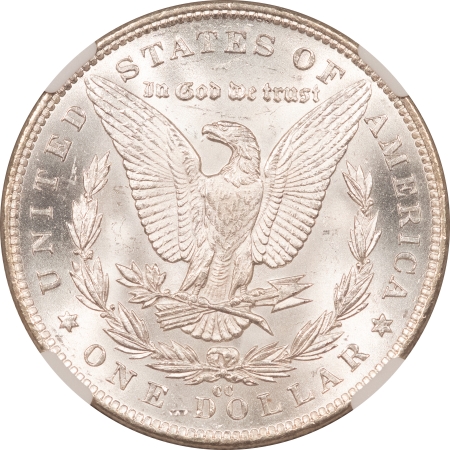 Morgan Dollars 1891-CC $1 MORGAN DOLLAR, VAM-3 SPITTING EAGLE – NGC MS-64, BLAST WHITE, TOP-100