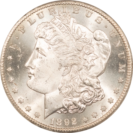 Morgan Dollars 1892-CC $1 MORGAN DOLLAR – PCGS MS-65, BLAST WHITE GEM! CARSON CITY! #37128656