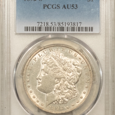 Morgan Dollars 1892-S $1 MORGAN DOLLAR – PCGS AU-53, LUSTROUS & NICE ! #85193817