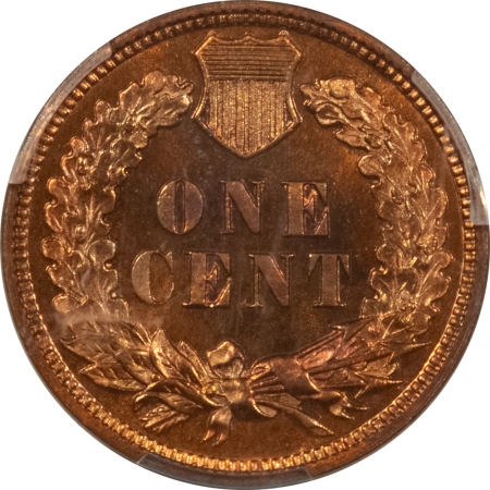 Indian 1893 PROOF INDIAN CENT – PCGS PR-65+ RB, PREMIUM QUALITY GEM!