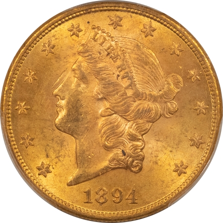 $20 1894 $20 LIBERTY GOLD DOUBLE EAGLE – PCGS MS-61