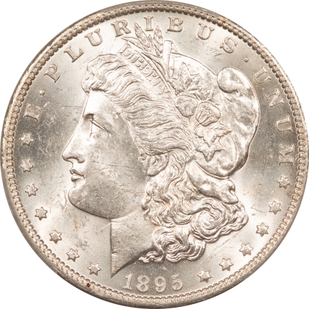 Morgan Dollars 1895-O $1 MORGAN DOLLAR – PCGS MS-62, BLAZING WHITE, CHOICE, KEY DATE! #49466363