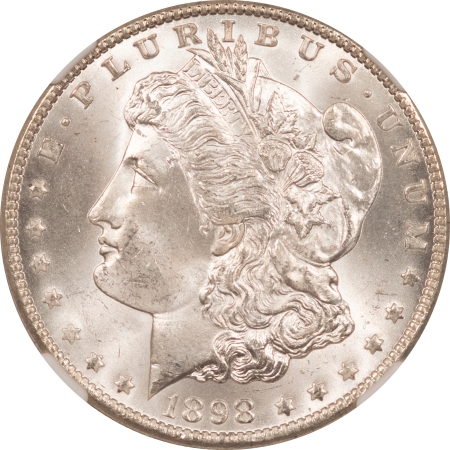 Morgan Dollars 1898-O $1 MORGAN DOLLAR – NGC MS-65, FLASHY WHITE GEM, #6961751026