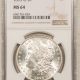 Morgan Dollars 1900-O $1 MORGAN DOLLAR – NGC MS-64, PREMIUM QUALITY! #6961751030