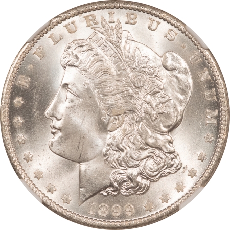 Morgan Dollars 1899-O $1 MORGAN DOLLAR – NGC MS-64, WHITE & PREMIUM QUALITY! #6961751029