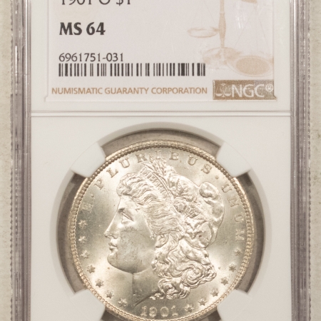 Morgan Dollars 1901-O $1 MORGAN DOLLAR – NGC MS-64, PREMIUM QUALITY! #6961751031