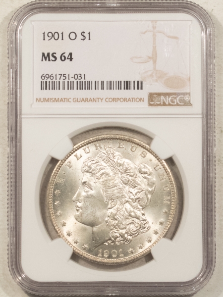 Morgan Dollars 1901-O $1 MORGAN DOLLAR – NGC MS-64, PREMIUM QUALITY! #6961751031