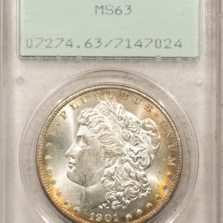 Morgan Dollars 1901-O $1 MORGAN DOLLAR – PCGS MS-63, RATTLER & PREMIUM QUALITY!