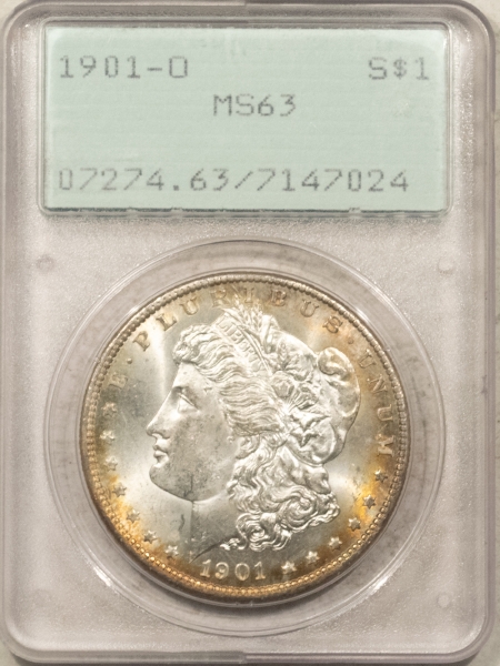 Morgan Dollars 1901-O $1 MORGAN DOLLAR – PCGS MS-63, RATTLER & PREMIUM QUALITY!