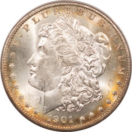 Morgan Dollars 1901-O $1 MORGAN DOLLAR – PCGS MS-63, RATTLER & PREMIUM QUALITY!