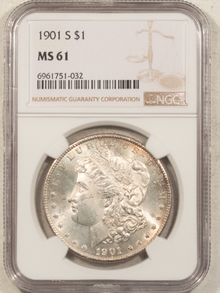 Morgan Dollars 1901-S $1 MORGAN DOLLAR – NGC MS-61, PREMIUM QUALITY! #6961751032