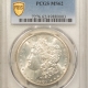 Morgan Dollars 1899 $1 MORGAN DOLLAR – PCGS MS-64, BLAST WHITE W/ SEMI-REFLECTIVE SURFACES!