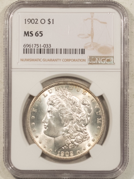 Morgan Dollars 1902-O $1 MORGAN DOLLAR – NGC MS-65, PREMIUM QUALITY! #6961751033