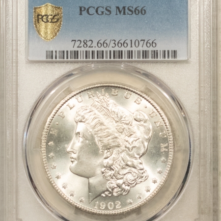 Morgan Dollars 1902-S $1 MORGAN DOLLAR – PCGS MS-66, BLAST WHITE & AMAZING! #36610766