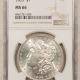 Morgan Dollars 1903-O $1 MORGAN DOLLAR – NGC MS-64, BLAST WHITE LUSTROUS KEY-DATE! #6961751036