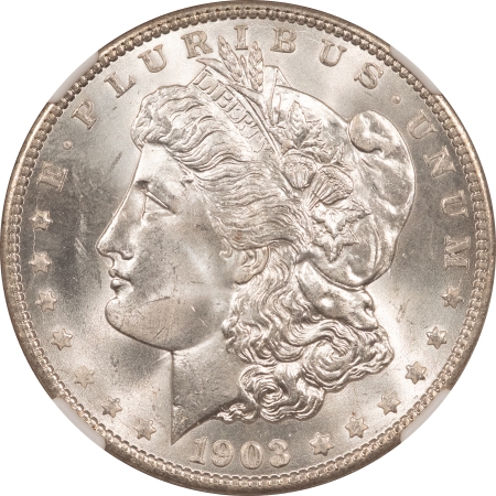 Morgan Dollars 1903-O $1 MORGAN DOLLAR – NGC MS-64, BLAST WHITE LUSTROUS KEY-DATE! #6961751036