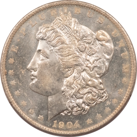 Morgan Dollars 1904-O $1 MORGAN DOLLAR – PCGS MS-63 PL, RATTLER & PREMIUM QUALITY!