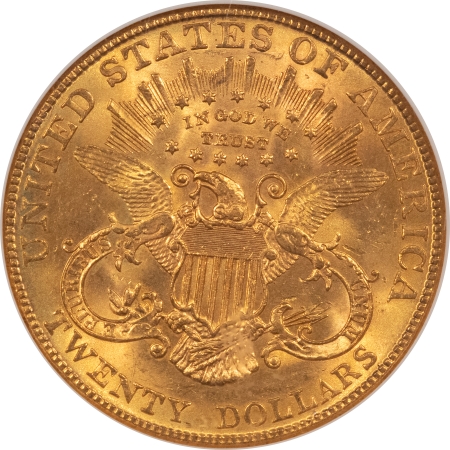 $20 1907 $20 LIBERTY GOLD DOUBLE EAGLE – NGC MS-64, PRETTY COLOR, FINAL YEAR, BETTER