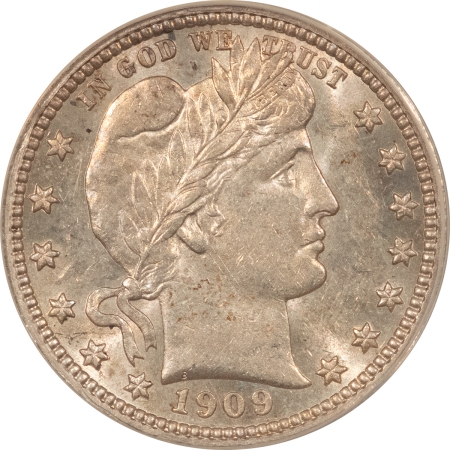 Barber Quarters 1909 BARBER QUARTER – ANACS AU-55