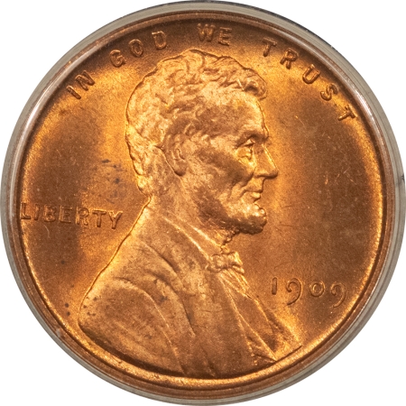 Lincoln Cents (Wheat) 1909 VDB LINCOLN CENT – UNCIRCULATED, RED!