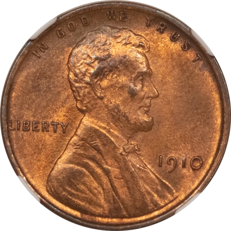 Lincoln Cents (Wheat) 1910 LINCOLN CENT – NGC MS-63 RB